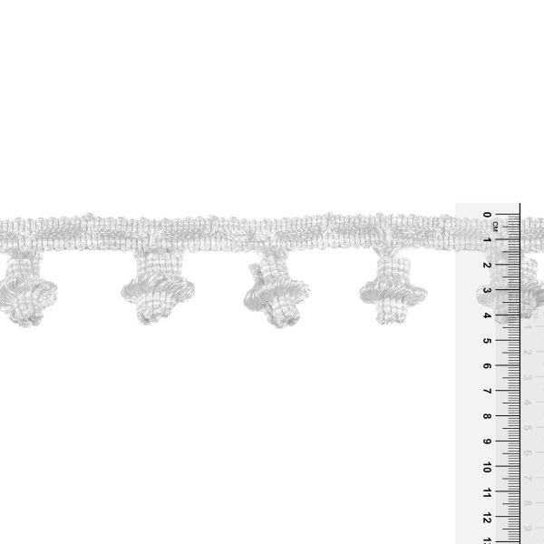 Бахрома отделочная 45.0 мм / 10 метров, 001 белый, Gamma 777