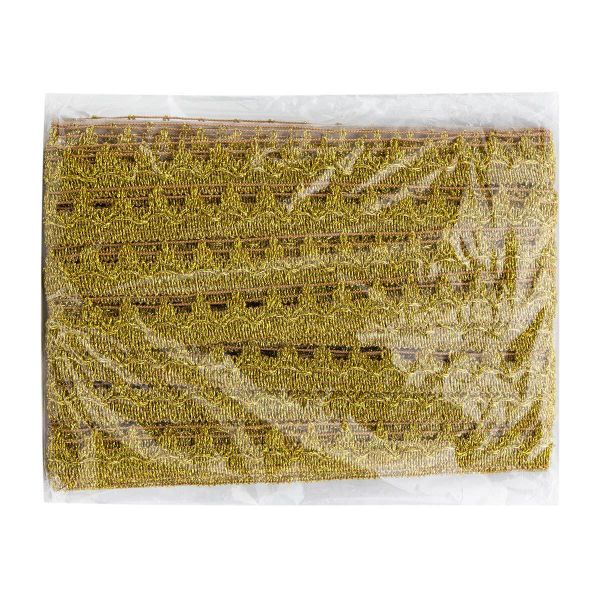 Тесьма 25 мм / 16 метров, золото, 10171