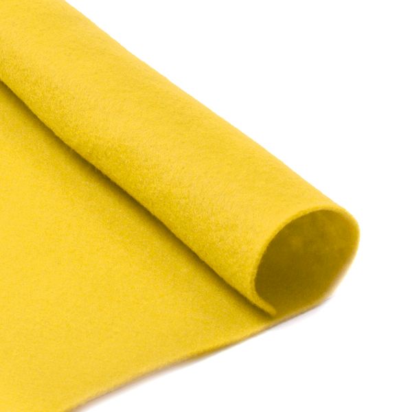 Фетр рулонный жесткий 2.0 мм, 100 см, рул. 10 метров, FLT-H3, цв.643 желтый