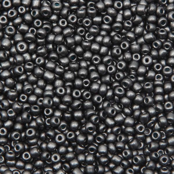 Бисер Astra&Craft 11/0 (2.1 мм), 200 г (10х20 г), цв. 922 графит/непрозрачный, матовый