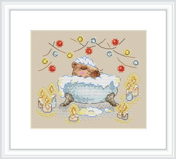 Набор для вышивания нитками МП Студия (Жар-птица), И пусть весь мир подождёт, 11х13 см