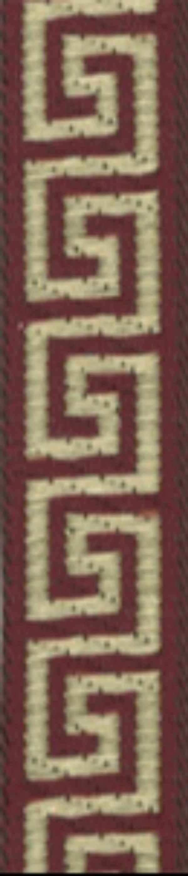 Лента (тесьма) жаккардовая 16.0 мм / 10±0.5 метров, бордовый, Gamma TRJ-03