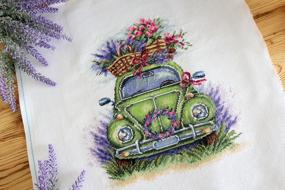 Набор для вышивания нитками МП Студия НВ-873, По цветущим полям, 27х24 см