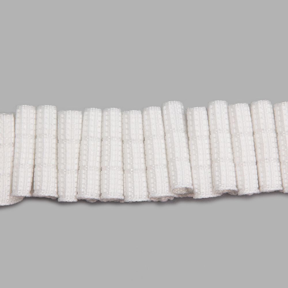 Лента (тесьма) шторная: сборка параллельная (1:2) 20 мм / 100 метров