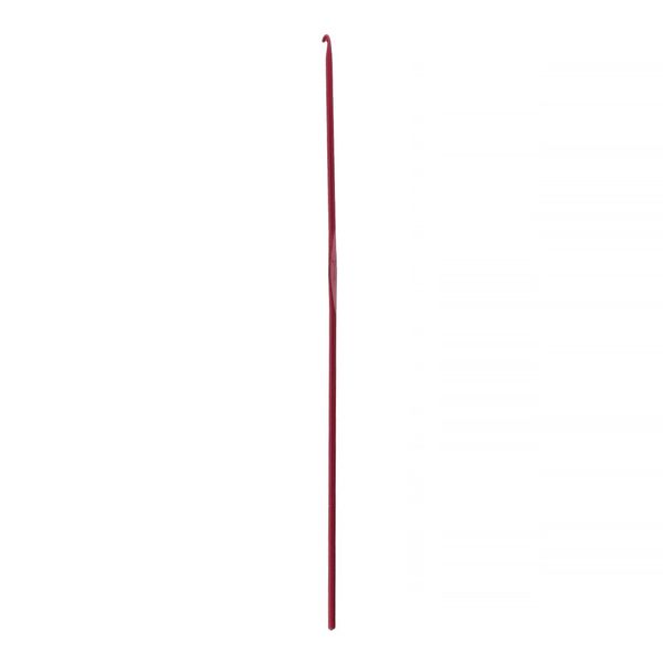 Крючок для вязания ⌀2.0 мм, 15 см, металл, в чехле, красный, Gamma CH-15