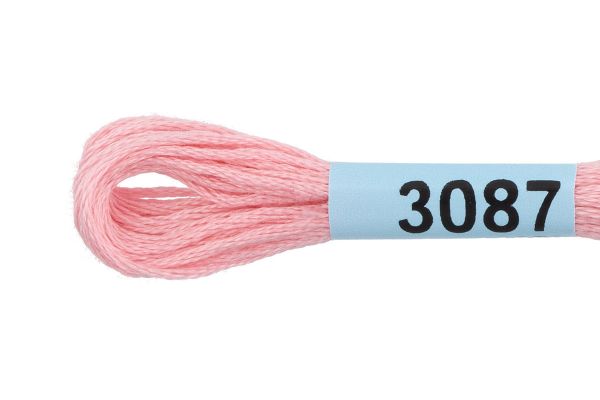 Мулине Gamma 100% хлопок, цв.3087 св.розовый, 24 мотка по 8 метров