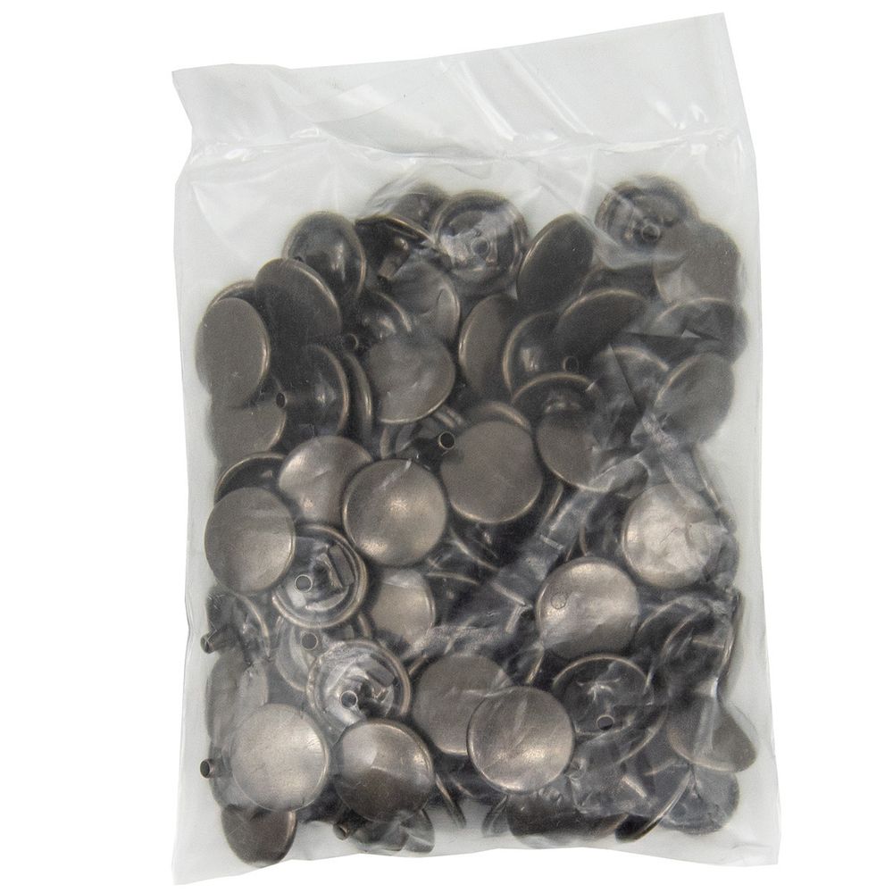 Часть кнопки Альфа (S-образная) ⌀15 мм (A-часть), 5/15 латунь мет, 100 шт, BIG