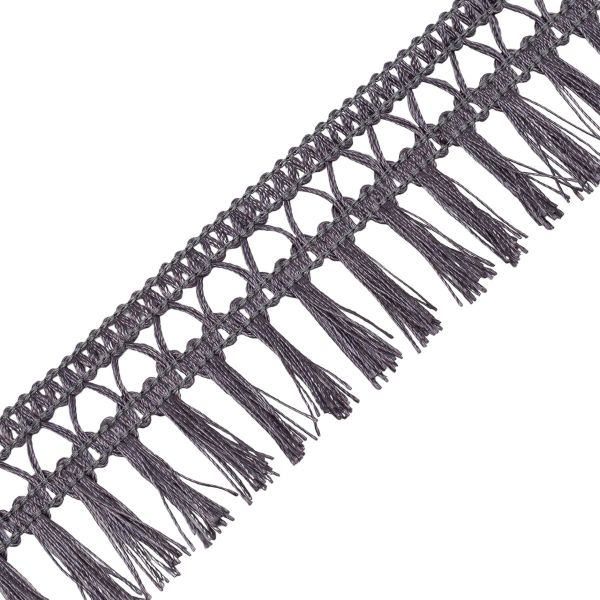 Бахрома отделочная 50.0 мм / 25 метров, 301 темно-серый, 0390-0040, T-04