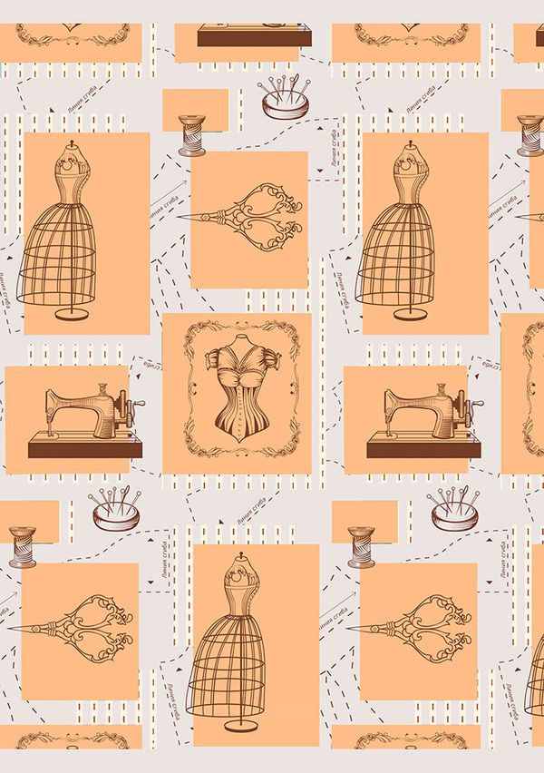 Ткань для пэчворка Peppy Век моды панель, отрез 60х110 см, 146 г/м², ВМ-01 серый, Peppy