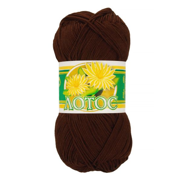 Пряжа ПНК им.Кирова Лотос, 8х100г, 250 м, №5710 коричневый