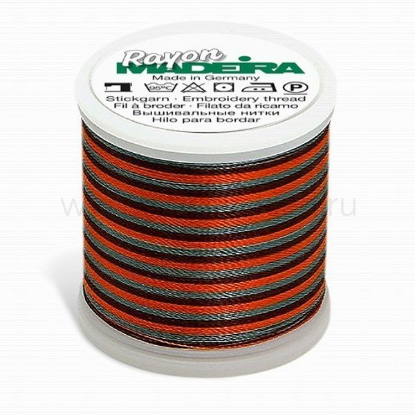 Нитки вышивальные Madeira Rayon №40, 200 м, цв. 2144, 9840, 5 катушек