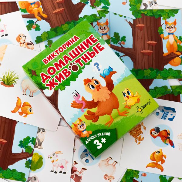 Игра настольная Эврикус Дерево знаний: Домашние животные BG-17100