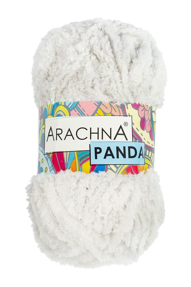 Пряжа Arachna Panda / уп.5 мот. по 100г, 75м, 76 св.серый