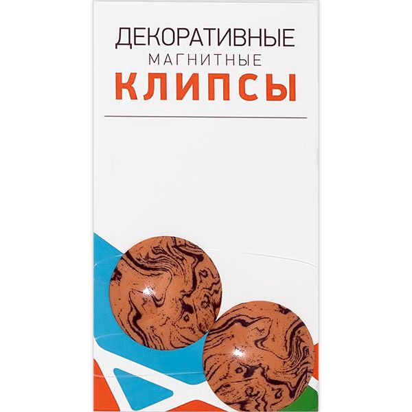 Подхваты шторные магнитные с рисунком ⌀35 мм, 2 шт, 25Л под дерево, Gamma