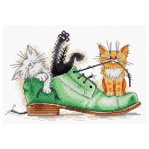 Набор для вышивания нитками МП Студия, Непоседы 16х23см