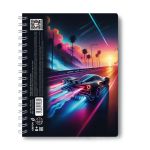 Тетрадь-перевертыш ученическая общая, A5 96 л. на гребне 65 г/м², белизна 100 %, 4 шт, клетка, 01212 МИКС - Свобода движения, Светоч Т119