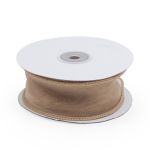 Лента декоративная с волнистым краем 38.0 мм / 18.29±1 метров, 100% органза, (32 золото)