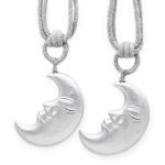 Подхваты шторные "месяц", серебряный