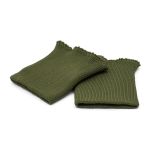 Манжеты трикотажные 8.0х9.5 см, 1 пара, средней плотности 14 кл, 1х1, средней плотности, 8116 св.хаки