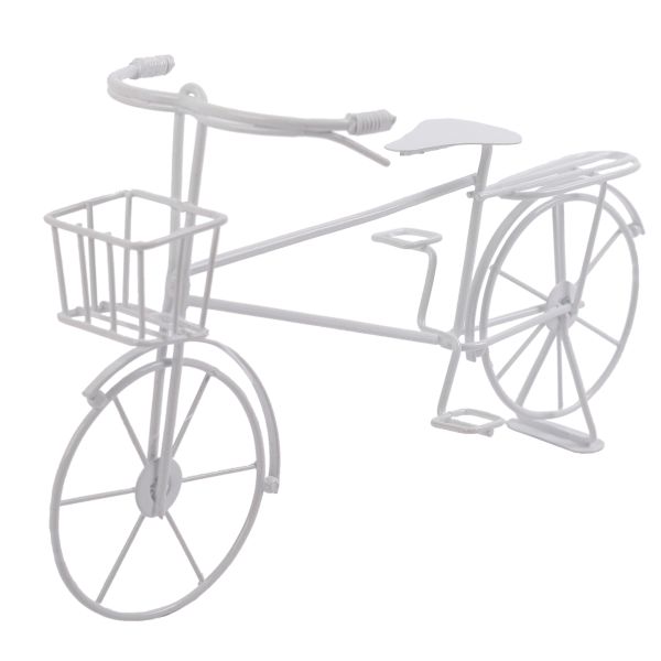 Миниатюра кукольная: Велосипед 12.5х20 см, 01 белый, Blumentag MET-095