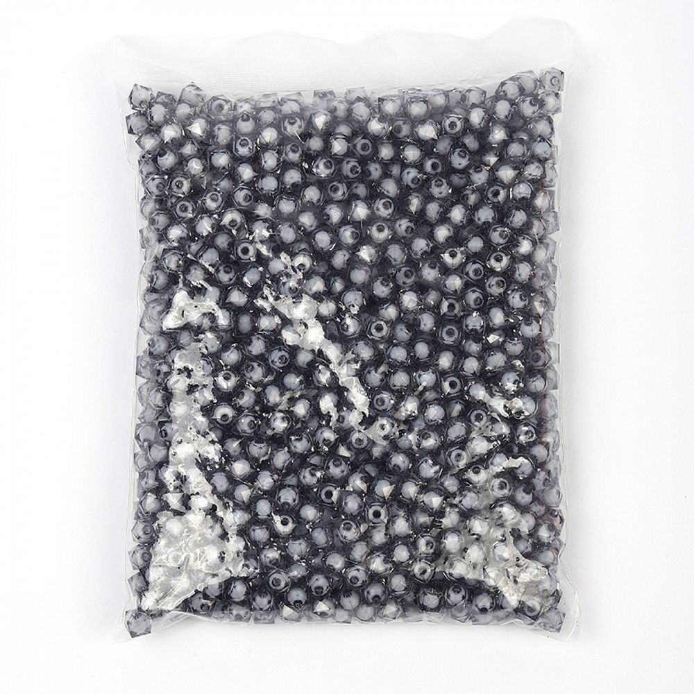 Бусины акрил ⌀10 мм, MG.3246-20 цв.20 серый, уп.500 г, Magic4Hobby