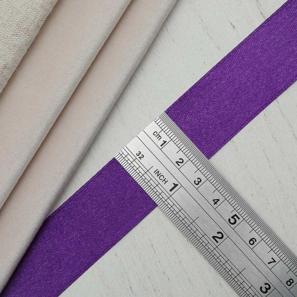 Лента атласная 1-сторонняя 25.0 мм / 22.86±1 метров, 170 фиолетовый, Globus