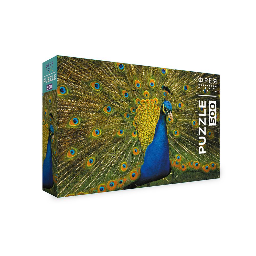 Пазл 500 элементов, PZL-500/75 Роскошный павлин, Фрея