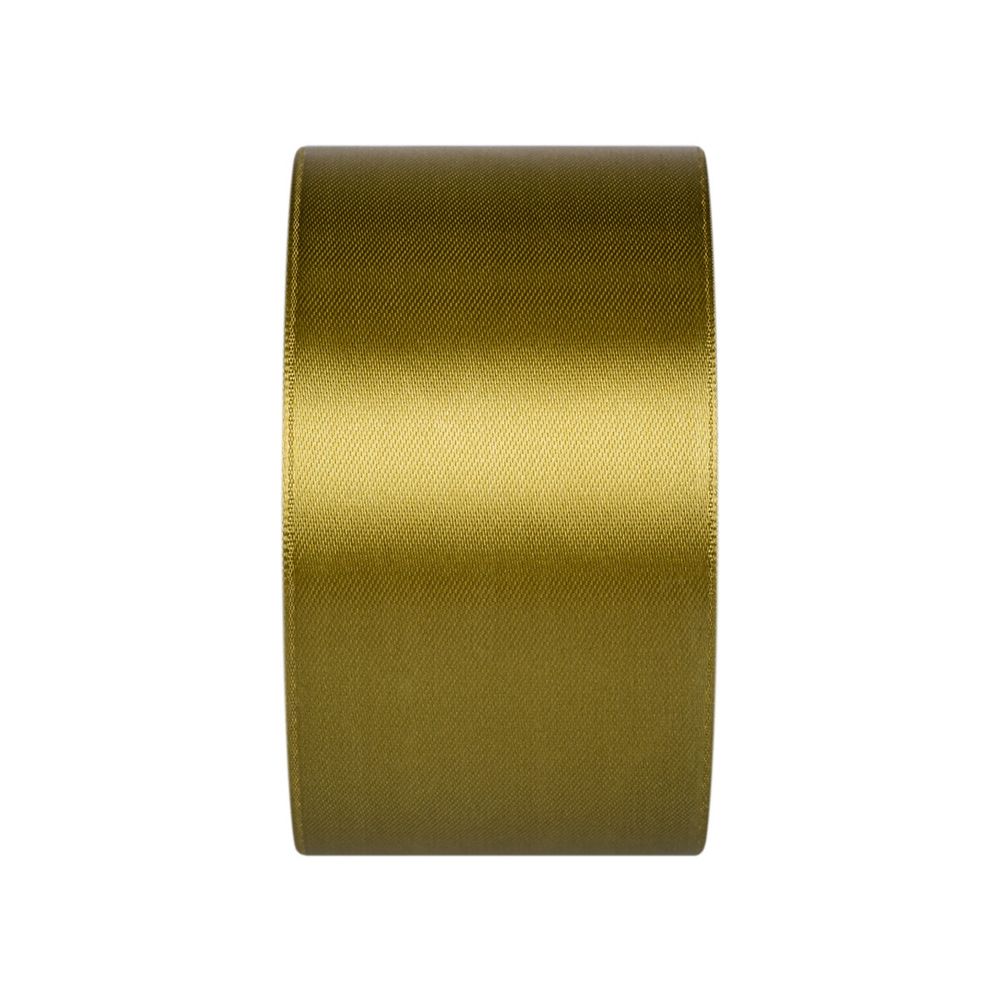 Лента атласная 1-сторонняя 50.0 мм / 33±2 метра, 087 зелено-хаки, Gamma