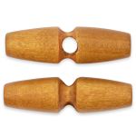 Пуговицы деревянные 50 мм, 24 шт, дерево, №287 терракотовый, Blitz DRN 0121