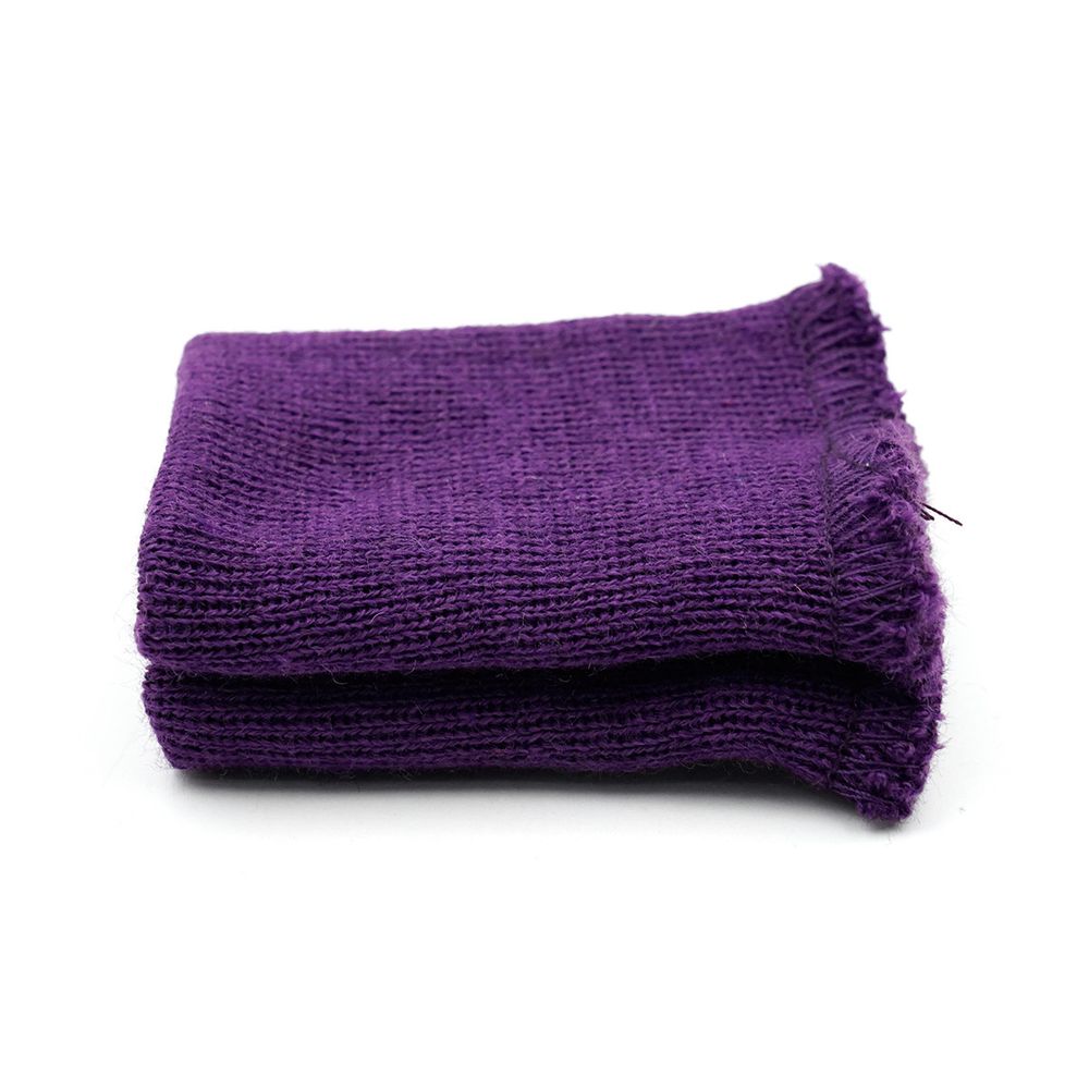 Манжеты трикотажные 6.0х7.0 см, 1 пара, тонкие малые 14 кл, 1х1, 455/0 ярко-лиловый