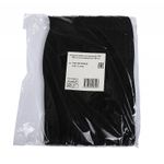 Лента контактная липучка (велкро) хомут 15 мм, 1,2 см, 100 шт, черный /TOS/