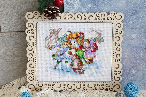 Набор для вышивания нитками МП Студия (Жар-птица), Дружная команда, 15х19 см