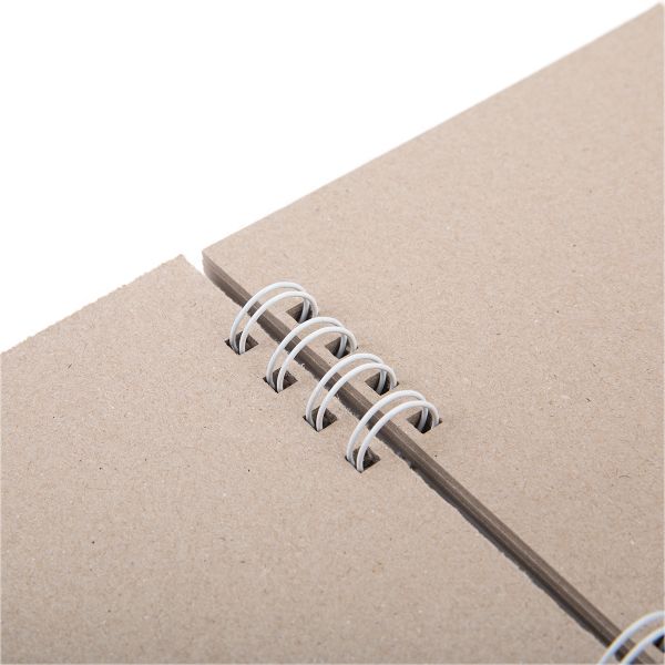 Заготовка для альбома (на пружинке) 1250 г/м², A5 19.8х14 см, 6 л, 02 Белая пружина, Mr.Painter ZKL-06