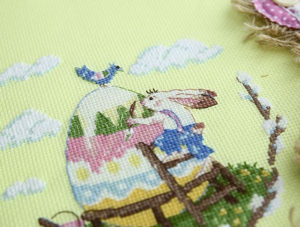 Набор для вышивания нитками Klart, Пасхальное яйцо, 8-418 Пасхальное яйцо