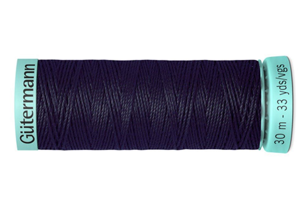 Нитки шелковые Gutermann Silk R753, 30м, 665 сине-черный, 5 катушек /TOS/