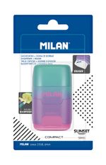 Точилка пластиковая COMPACT Sunset в блистере, сиренево-розовый BYM10423, Milan