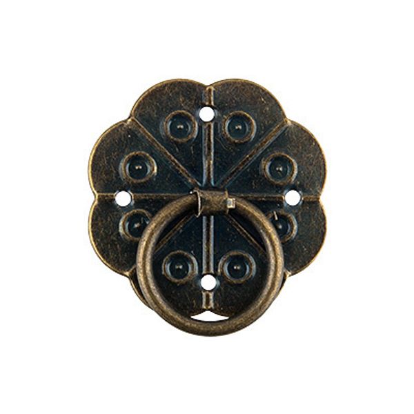 Ручка для шкатулок 3х3 см, 5 шт, 02 бронза, Mr.Carving