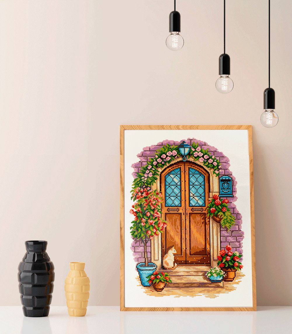 Алмазная (кристальная) мозаика Фрея, Лето у дверей, 35х50 см