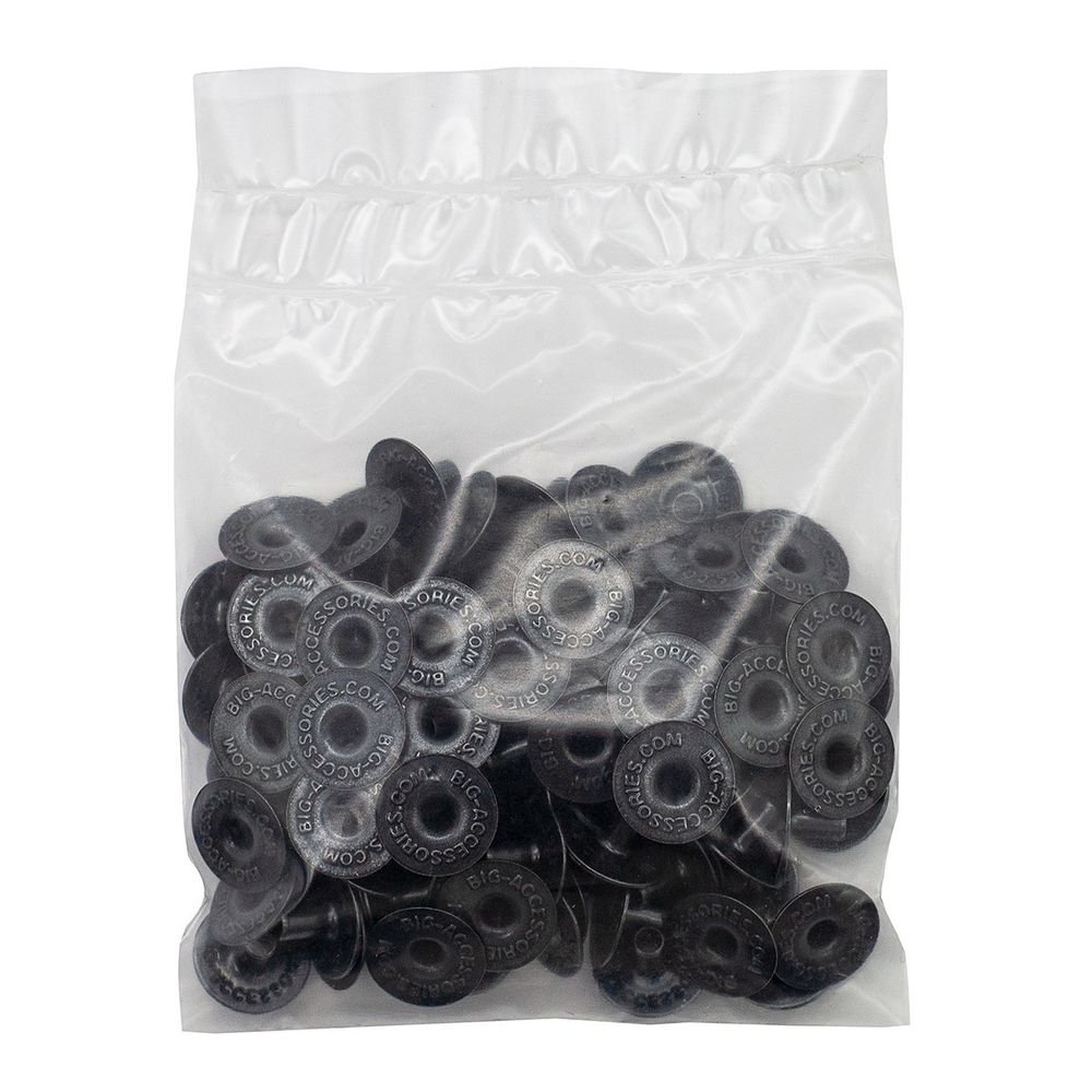 Часть кнопки Дельта (O-образная) ⌀14 мм (D-часть), 9 чернен (D-часть), 100 шт