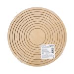 Заготовка из фанеры Кольца для макраме, ⌀25 см, 0.6 см, 9 шт, БА-70, Mr.Carving БА-70