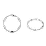 Кольцо литое металл in ⌀40 мм (50 мм внешн.), никель, 6 шт