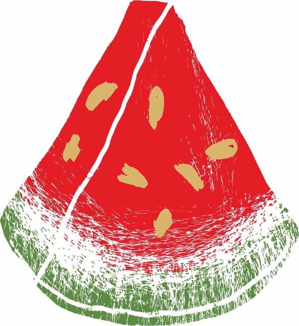 Термоаппликация Gamma Термотрансфер M №06, 1 шт, M-621 Долька арбуза 11х12 см