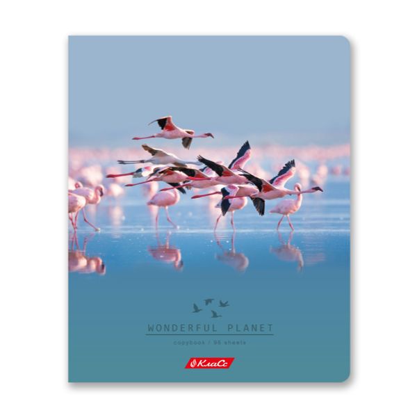 Тетрадь ученическая общая, A5+ 96 л. на скобе, белизна 100%, 5 шт, клетка, 000351 Дикая природа, Светоч 96ТСК5_1_3_1