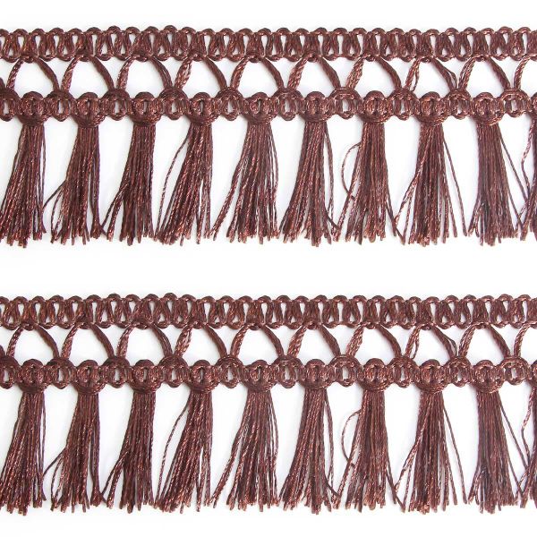 Бахрома отделочная 50.0 мм / 25 метров, кисти, а753 шоколадный