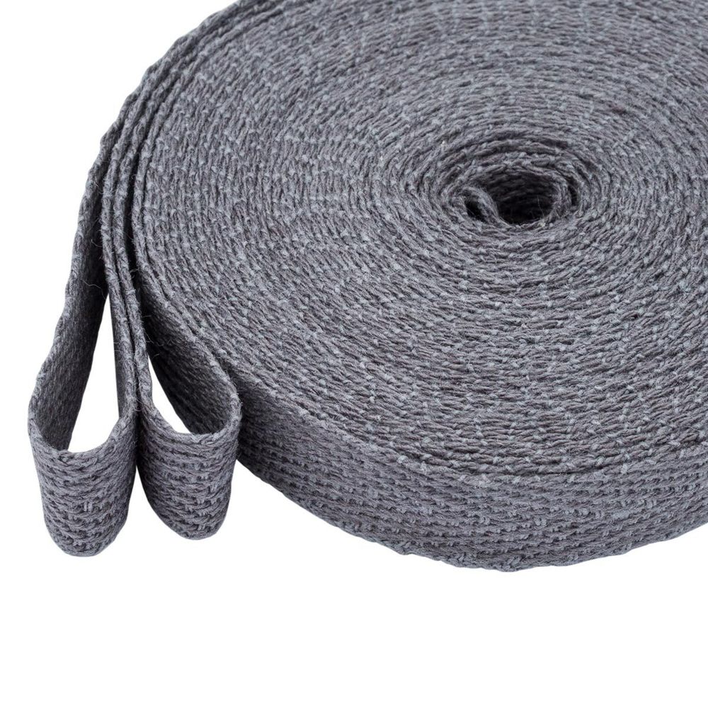 Тесьма (лента) киперная (100 х/б) 10 мм / 4.57 метра, 63 темно-серый, 6190-2017