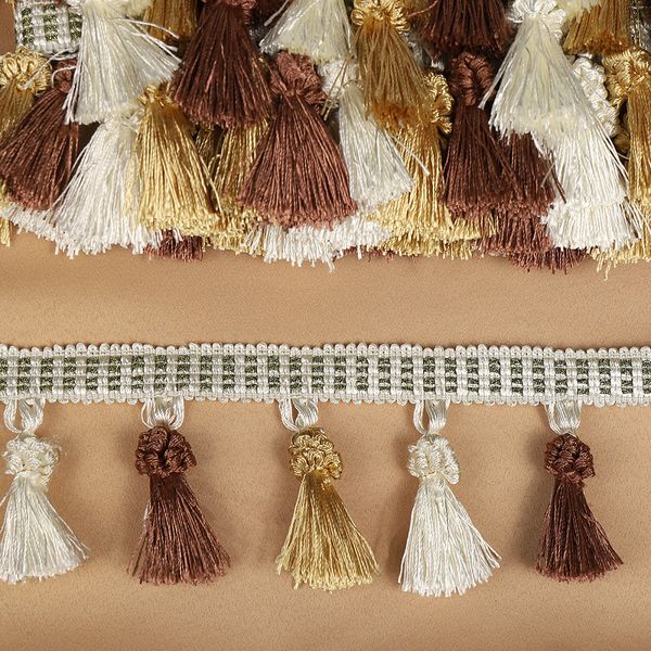 Бахрома отделочная 65.0 мм / 10 метров, цв.3 цвета