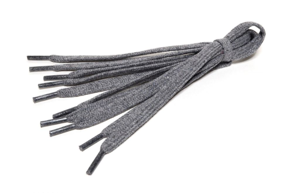 Шнурки хлопковые 8 мм, 150 см, 1 пар(a), №06 т.серый, Gamma ХБ-321/8