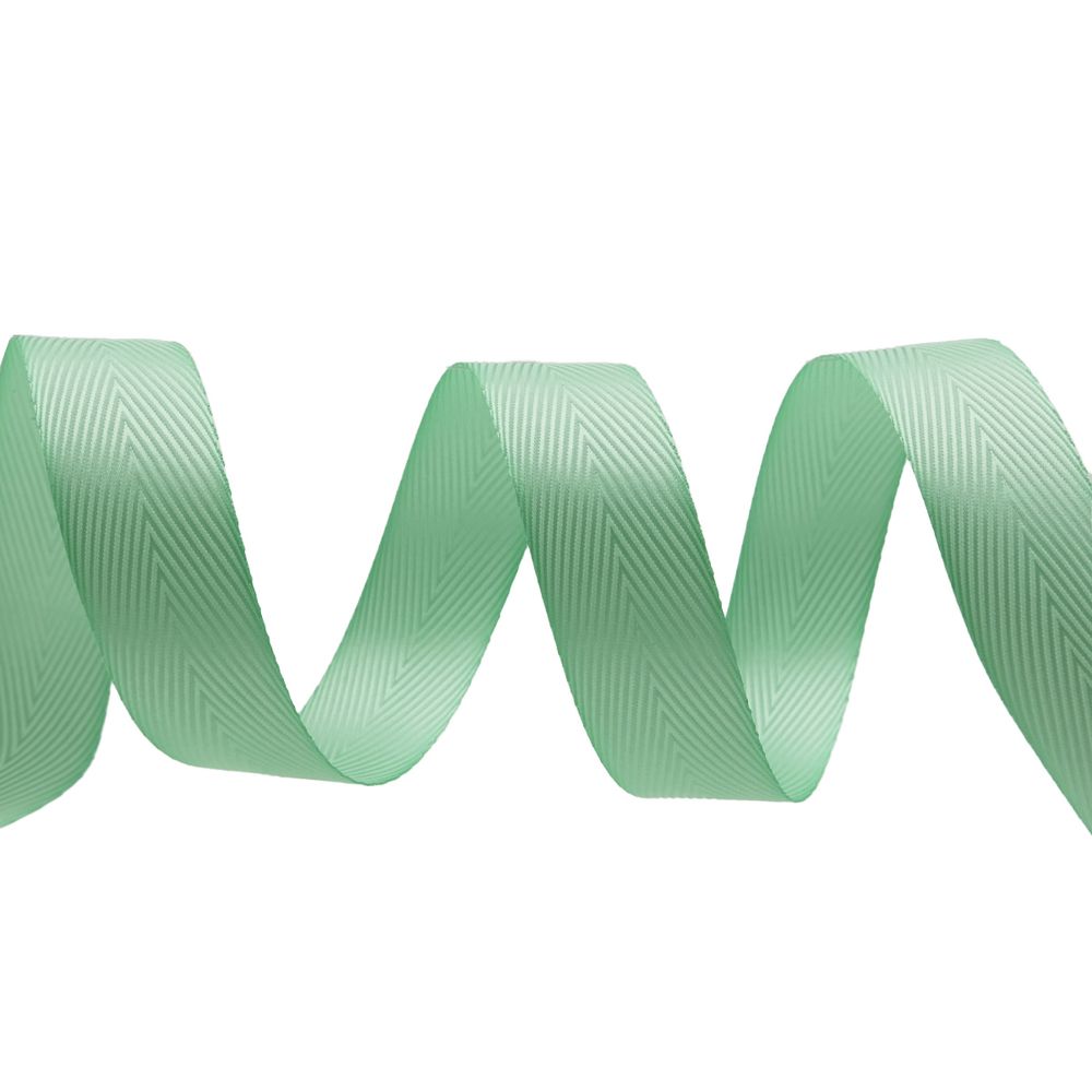 Лента декоративная ёлочка 25.0 мм / 20±1 метров, 62 мятный