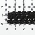 Тесьма отделочная вязаная 17 мм, 10 м, черный