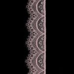 Кружево эластичное (стрейч) 60 мм / 3 метра, C344 пудровый